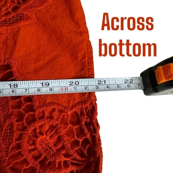 Chicos cutout crochet lace button down bell sleeve blouse top womens 1 US 8/10 M - Picture 10 of 13